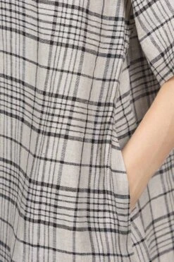 Linen Long Dress - Natural 13 Linen Long Dress - Natural -ICHI Sales Shop Nofl Linen Long Dress Natural 644207310 06