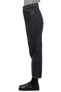 80's High Waist Tapered Denim Pants - Black Denim Stone -ICHI Sales Shop OrSlow 80s High Waist Tapered Denim Pants Black Denim Stone 00 1011 D61S ac 03 w