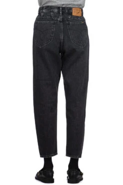 80's High Waist Tapered Denim Pants - Black Denim Stone -ICHI Sales Shop OrSlow 80s High Waist Tapered Denim Pants Black Denim Stone 00 1011 D61S ac 04 w