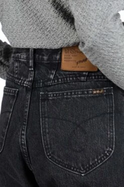 80's High Waist Tapered Denim Pants - Black Denim Stone -ICHI Sales Shop OrSlow 80s High Waist Tapered Denim Pants Black Denim Stone 00 1011 D61S ac 05 w