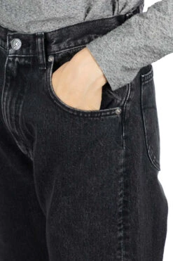 80's High Waist Tapered Denim Pants - Black Denim Stone -ICHI Sales Shop OrSlow 80s High Waist Tapered Denim Pants Black Denim Stone 00 1011 D61S ac 06 w