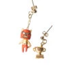 Cat Wrestler Earring - Gold