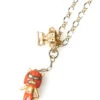 Cat Wrestler Necklace - Gold -ICHI Sales Shop Palnart Poc Cat Wrestler Necklace Gold 4FNE010 04