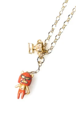 ICHI Sales Shop 42 Cat Wrestler Necklace - Gold
