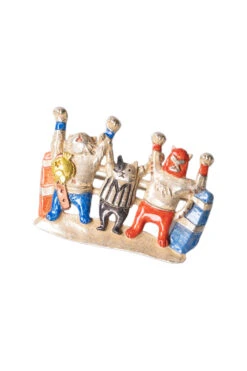 Champion Brooch - Red Blue