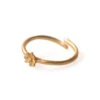 Flower Stopper Ring - Gold