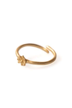 ICHI Sales Shop 34 Flower Stopper Ring - Gold