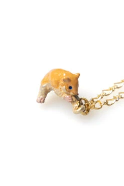 Hungry Hamster Necklace - Brown -ICHI Sales Shop Palnart Poc Hungry Hamster Necklace Brown NE453 03