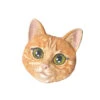 Orange Cat Brooch - Brown -ICHI Sales Shop Palnart Poc Orange Cat Brooch Brown 4FPB008 01