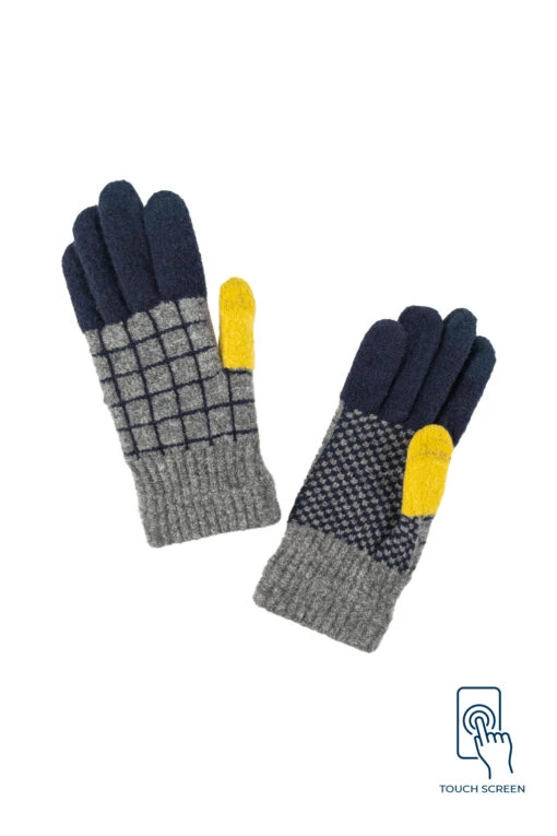 Touchscreen Gloves - Plaid GY 7 Touchscreen Gloves - Plaid GY -ICHI Sales Shop Tehtava Touchscreen Gloves Plaid GY 0022TTV007 10