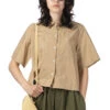 Cotton Pocket Shirt - Beige -ICHI Sales Shop Tigre Brocante Cotton Pocket Shirt Beige LSH153D169503 01
