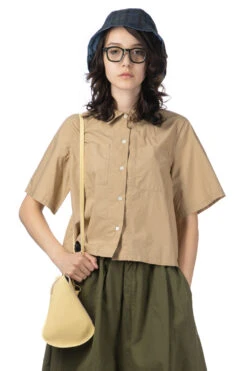 Cotton Pocket Shirt - Beige