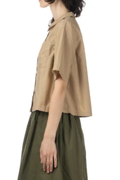 Cotton Pocket Shirt - Beige -ICHI Sales Shop Tigre Brocante Cotton Pocket Shirt Beige LSH153D169503 03