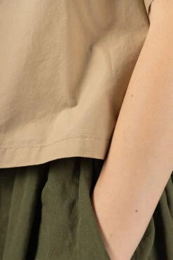 Cotton Pocket Shirt - Beige -ICHI Sales Shop Tigre Brocante Cotton Pocket Shirt Beige LSH153D169503 06