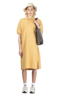 Big Polo Shirt Dress - Beige